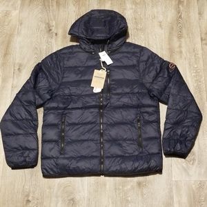 Abercrombie and fitch packable puffer coat, blue